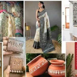 Experience the evolution of Warli art in the modern world, where traditional motifs seamlessly merge with contemporary expressions, reflecting cultural continuity and creativity.